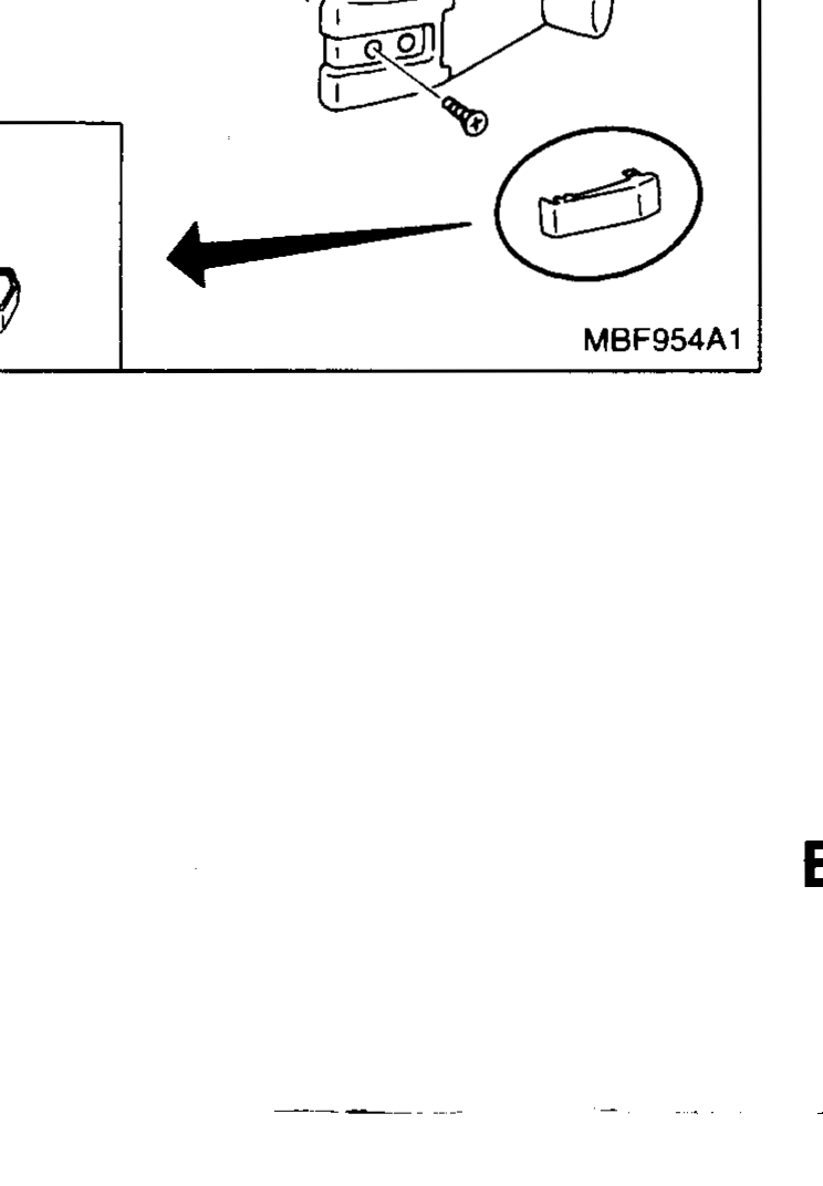Sunshade end-finisher with C101 push-pin clip at upper screw point, C203 clip at the rear, and inset showing Pawl on the finisher end-cap.