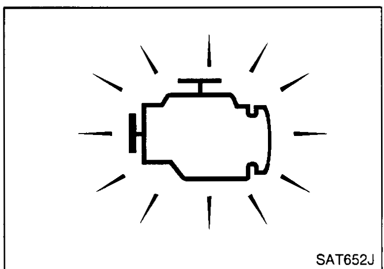 MI (malfunction indicator) lamp illuminated.