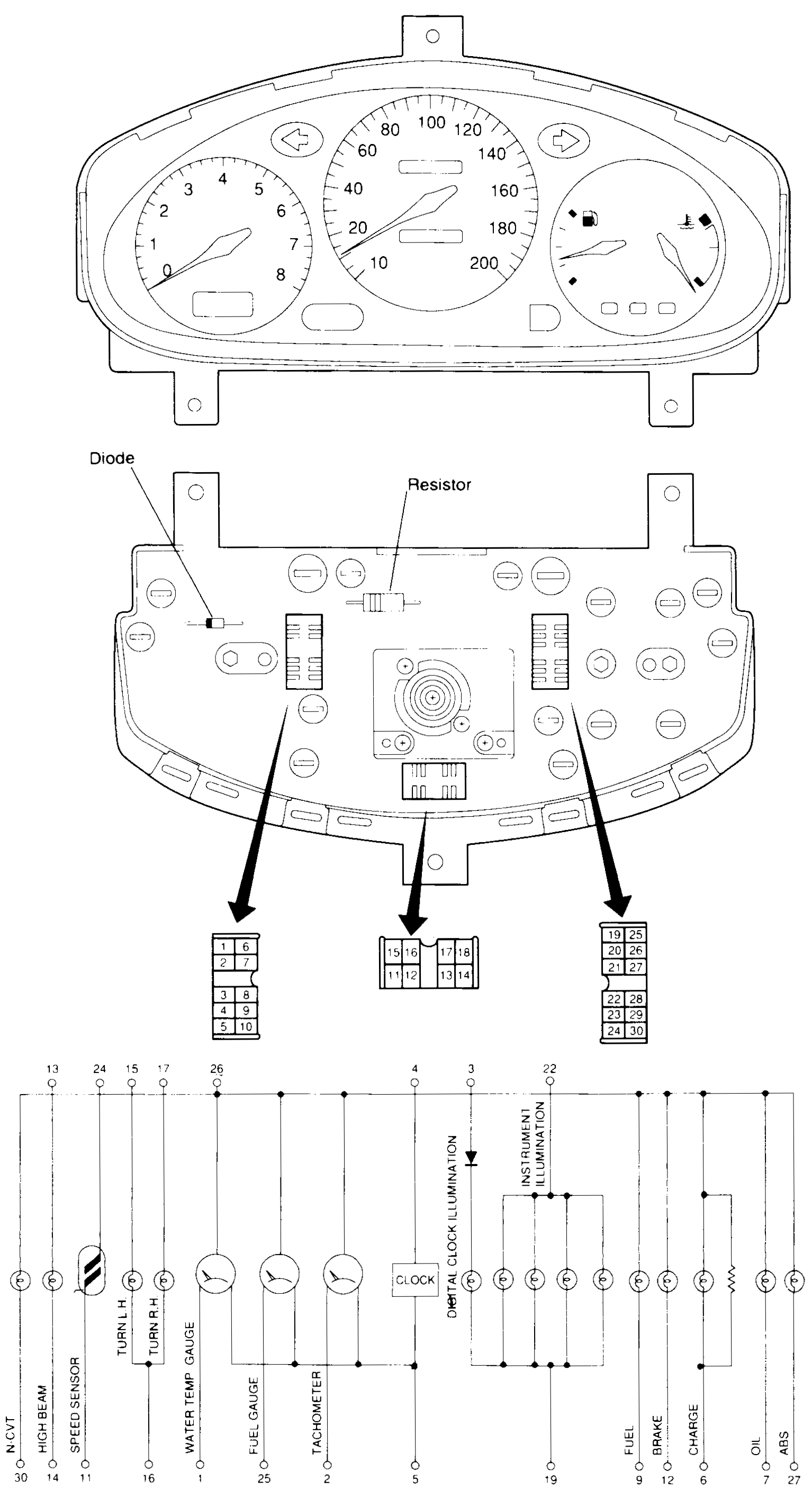 METER AND GAUGES — Combination Meter