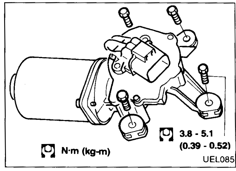 Ball-joint detail — Link, Ball retainer, Motor arm, Ball pin, Cowl top, Seal to be free from distortion, Ball joint Assy.