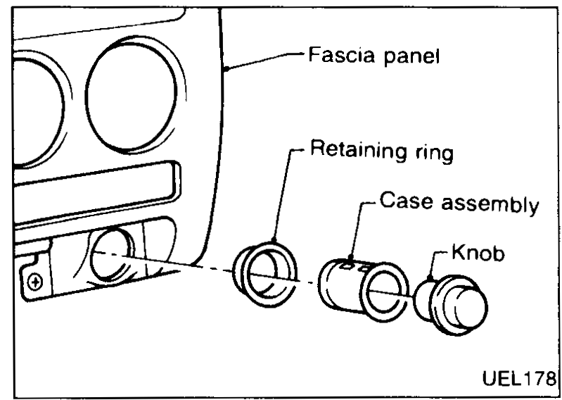Steering wheel — horn-pad pull arrow.