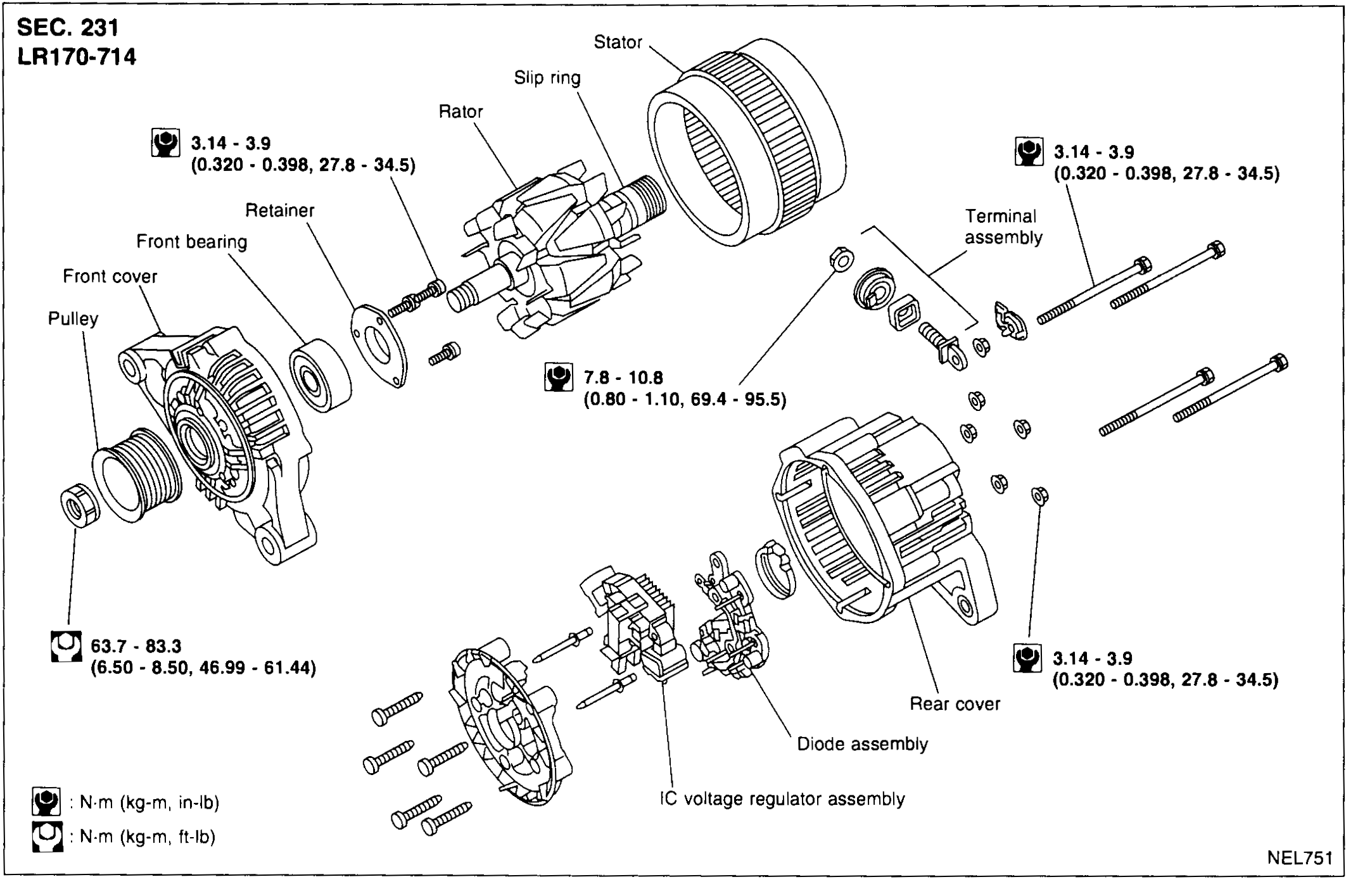 CHARGING SYSTEM — ALTERNATOR — Construction (Supplement-VII)