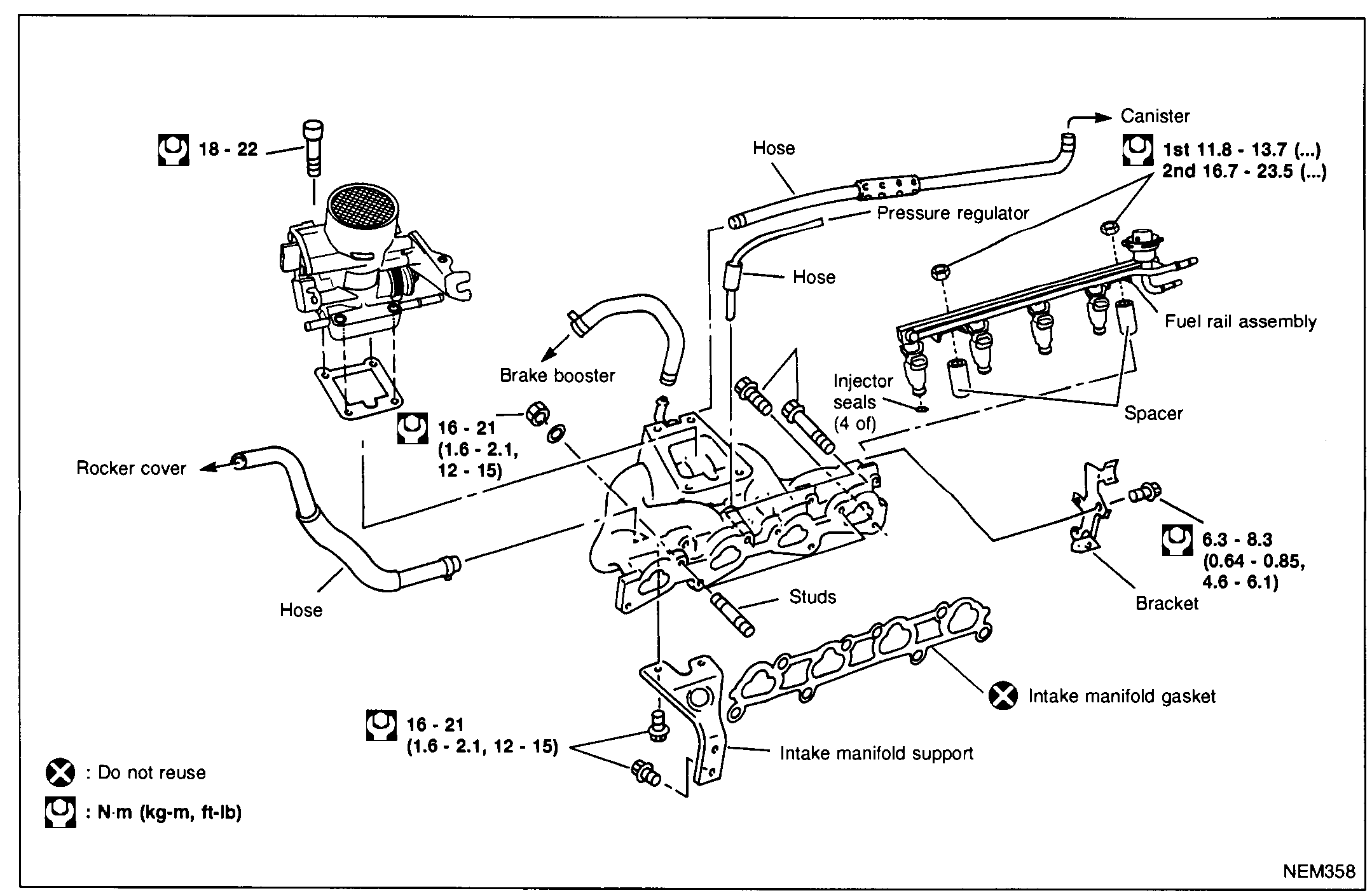 OUTER COMPONENT PARTS — Intake Manifold & Fuel System
