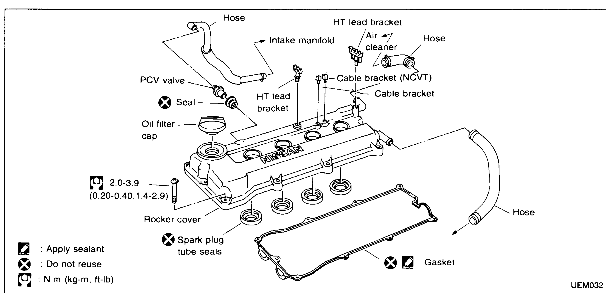 OUTER COMPONENT PARTS — Rocker Cover / Removal / Assembly