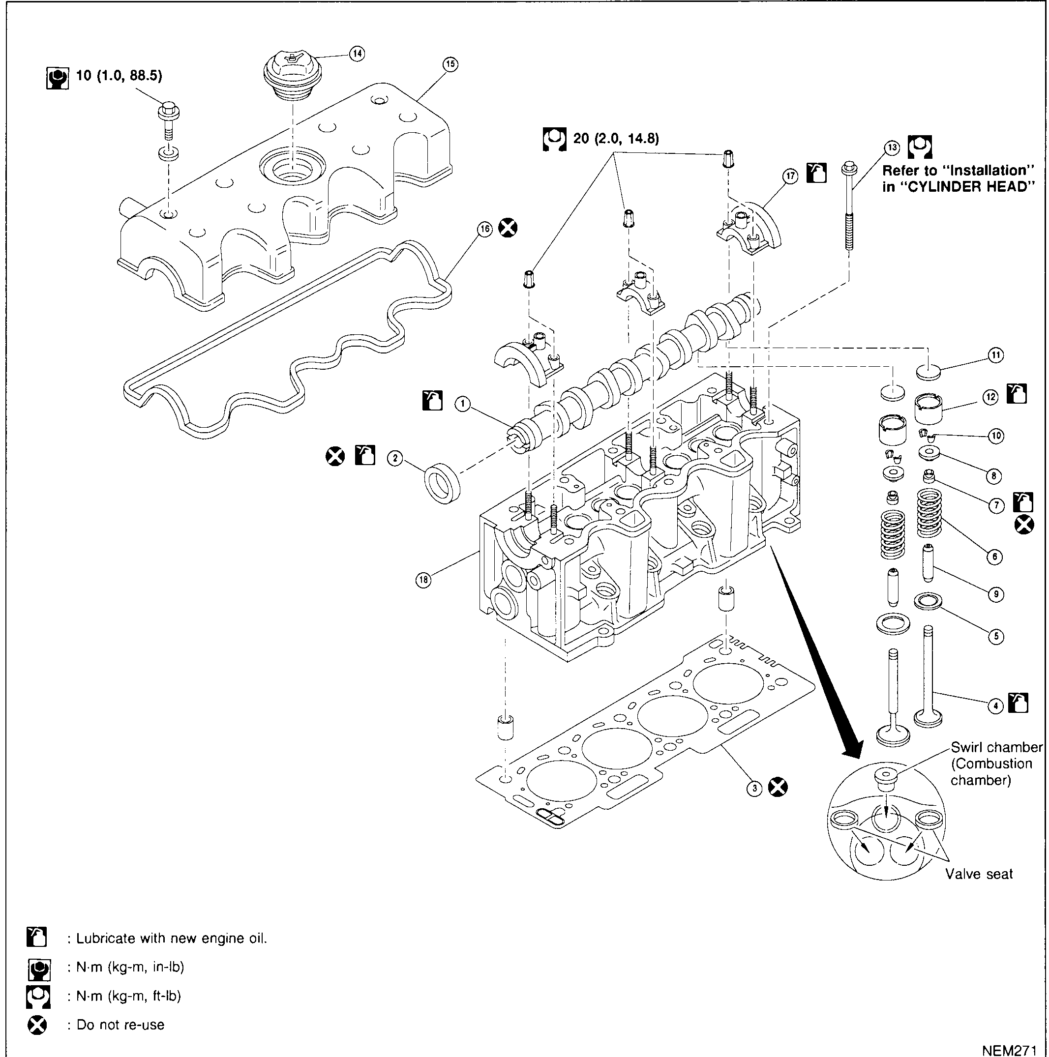 CYLINDER HEAD — Exploded View (Supplement-V)