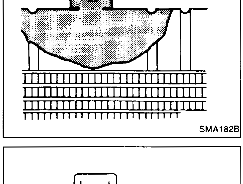 Underside view showing the lower radiator hose (labeled) where it is to be disconnected to drain coolant.