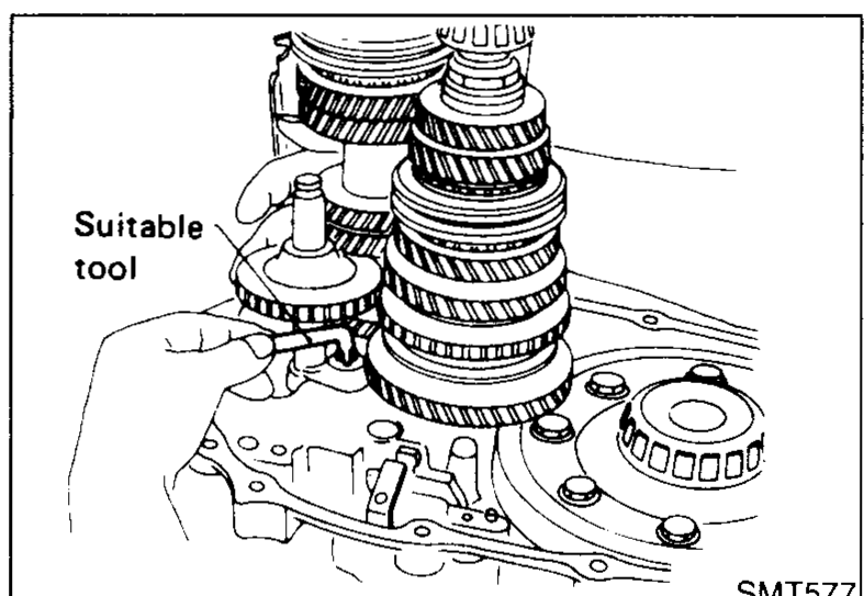 Suitable tool being used to install the bearing retainer screws (one of the three is torx type and requires a suitable tool).