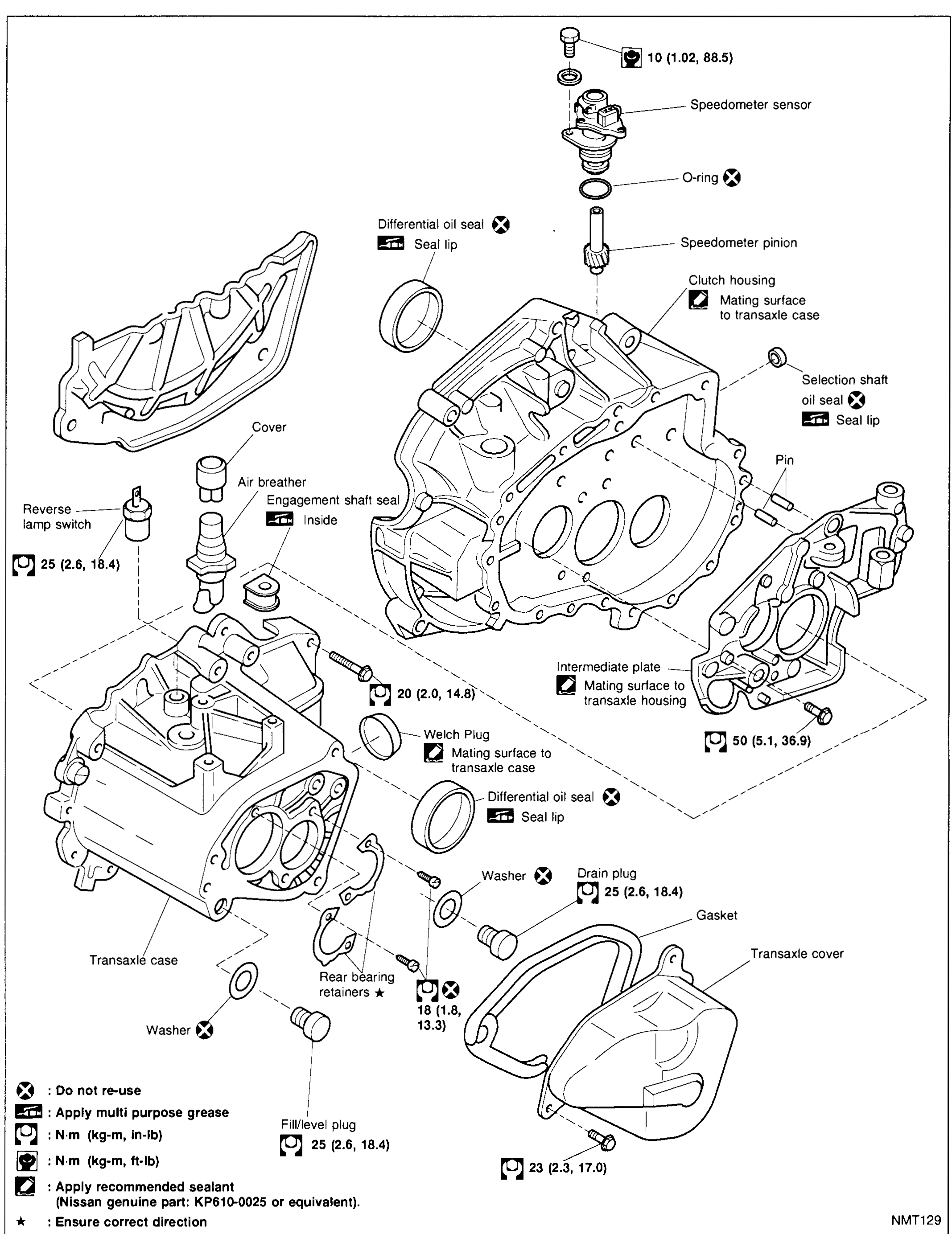MAJOR OVERHAUL — Case components (MA5L)