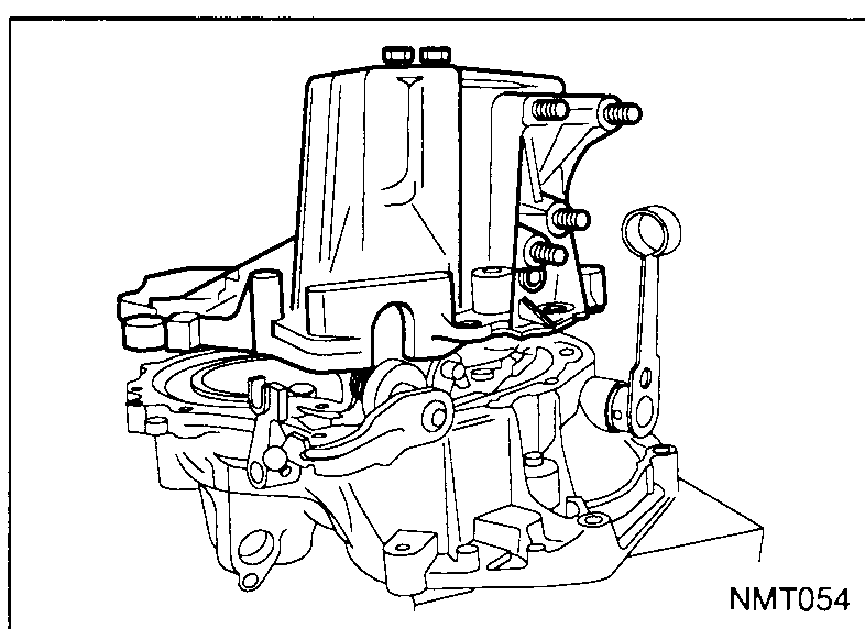 Both rear bearing retainers with arrows showing direction of removal — bolts unscrewed and retainers slid outwards.