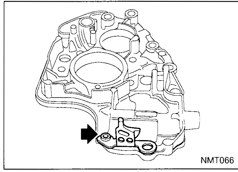 Selection lever oil seal being installed with a suitable drift; an inset shows the cross-section of the seal seated in the bore.