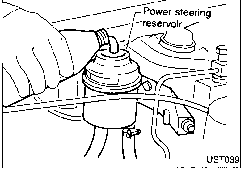 Diagram of the tie-rod outer socket and steering knuckle arm joint. Callouts: 'Tie rod' (upper), 'Pin hole', 'Knuckle arm', tightening torque 29 - 39 N·m (3 - 4 kg-m, 22 - 29 ft-lb), and 'Split pin'.